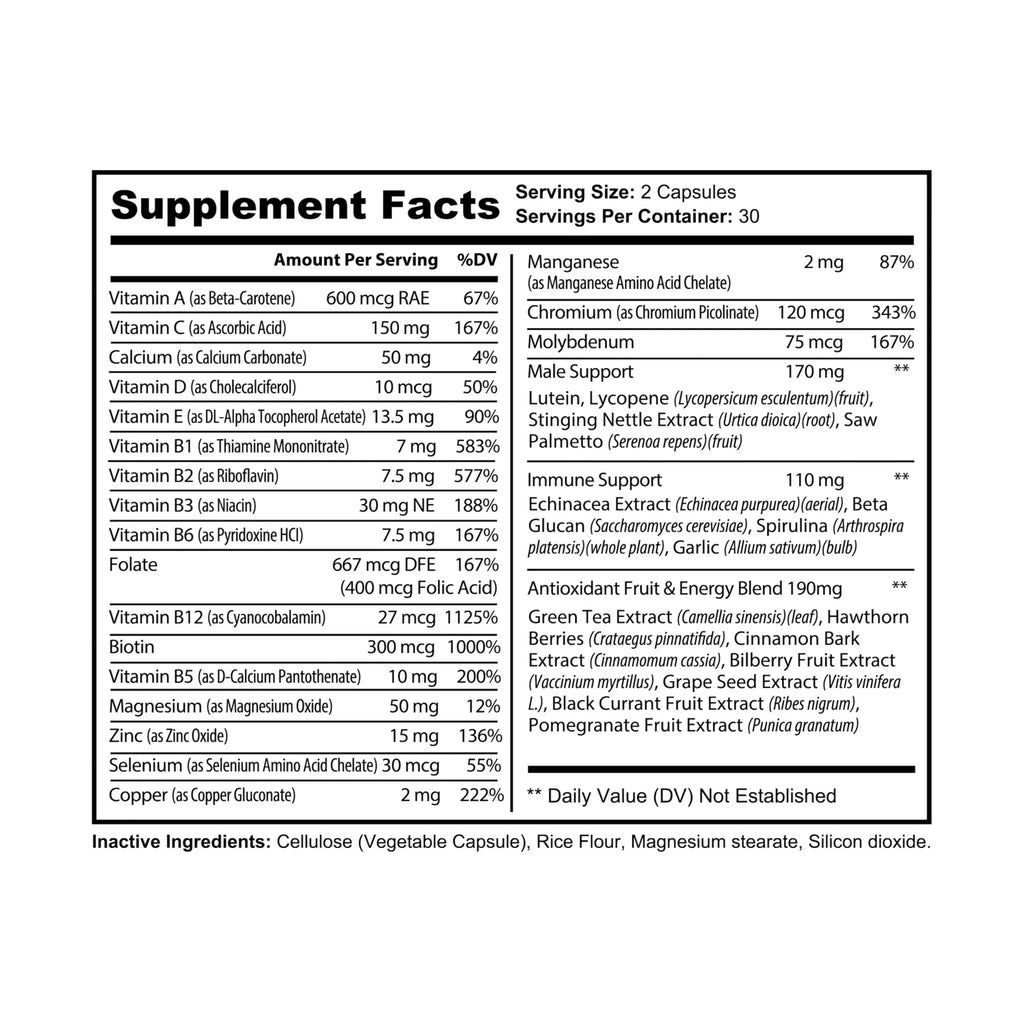 Men's Multivitamin (60 Capsules) Printify
