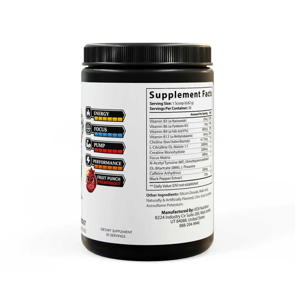 Pre-Workout Supplement (204g, 7.1oz) Printify