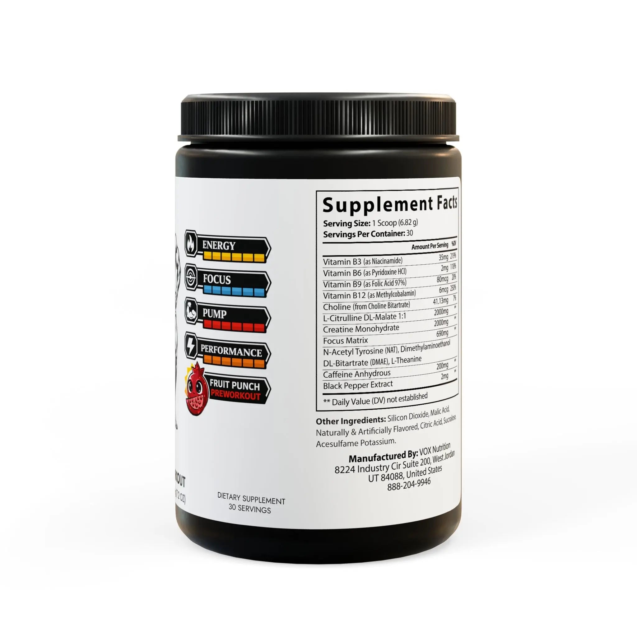 Pre-Workout Supplement (204g, 7.1oz) Printify