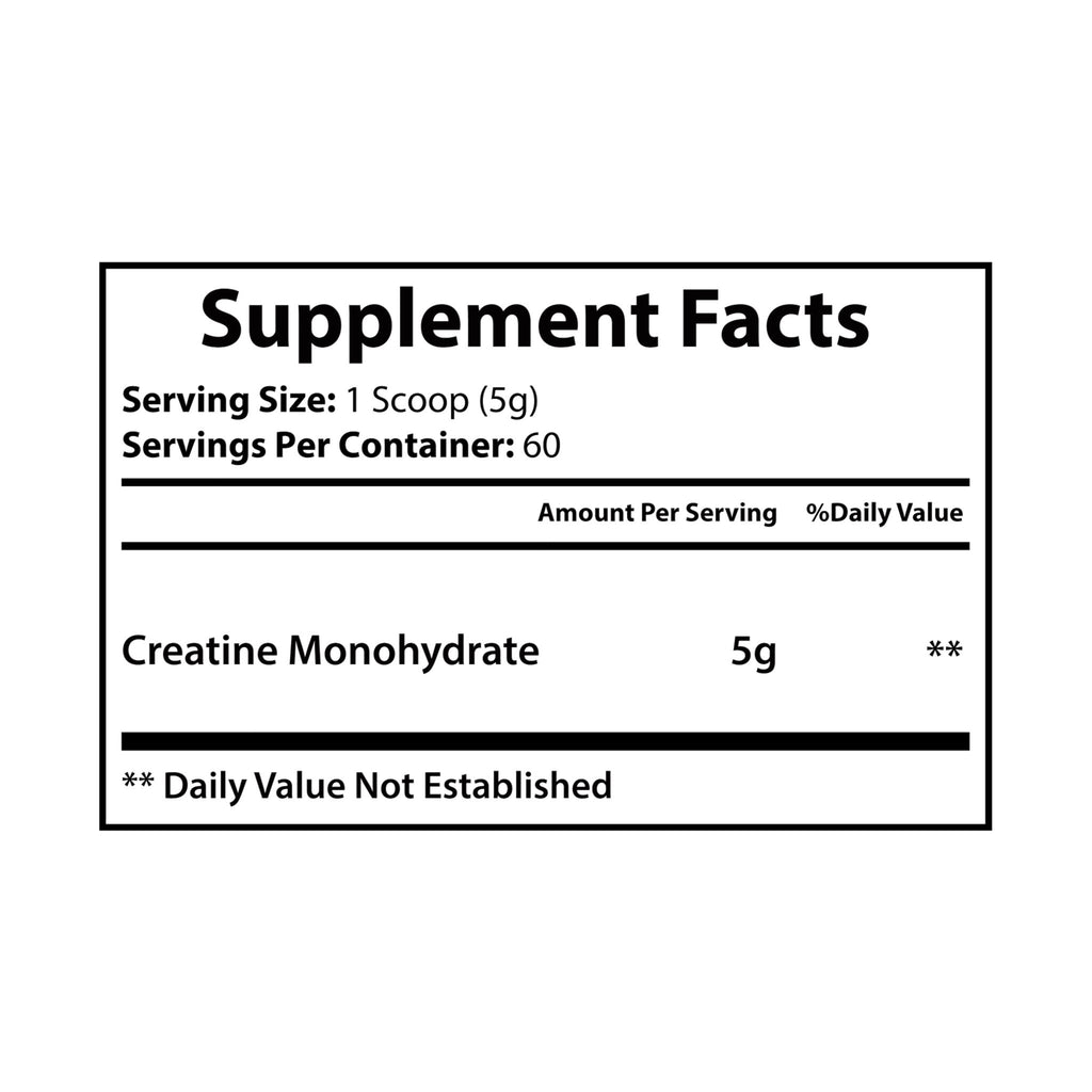 Creatine Monohydrate Supplement (300g) — Pure Creatine Powder Printify